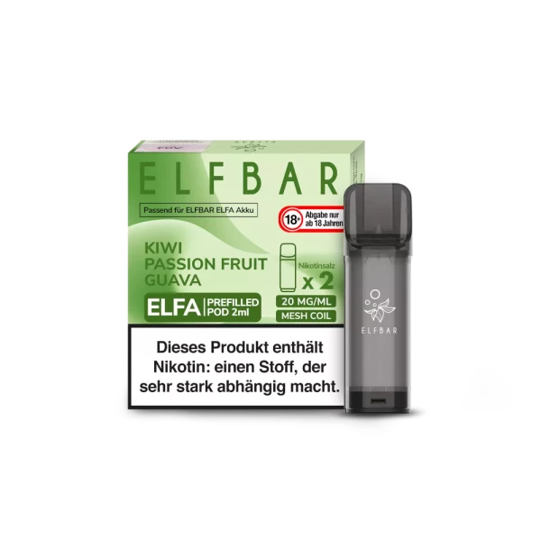 ELFBAR ELFA Pod Kiwi Passion Fruit Guava 2er Pack 20mg/ml