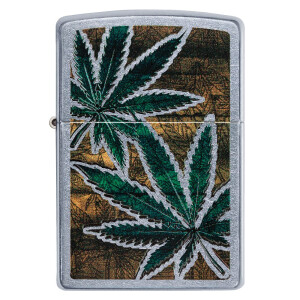 Zippo Benzinfeuerzeug 207 Cannabis Design