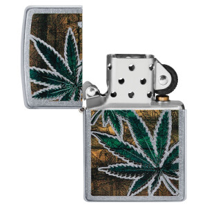 Zippo Benzinfeuerzeug 207 Cannabis Design