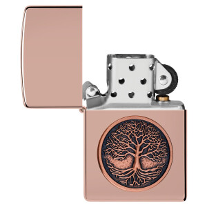 Zippo Benzinfeuerzeug 49190 Tree Of Life Emblem