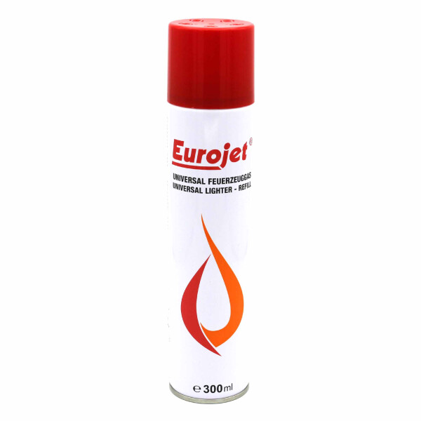 Eurojet Feuerzeuggas - Universal Nachfüll-Gas für Feuerzeuge - 300ml