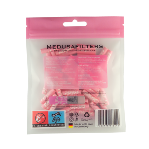 Medusafilters Aktivkohlefilter 6mm Rose (100 Stück)