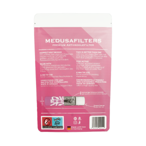 Medusafilters Aktivkohlefilter 6mm Rose (250 Stück)