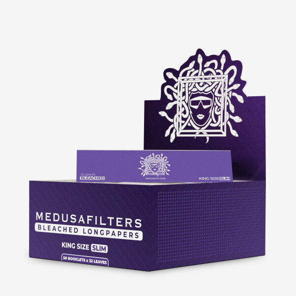 Medusafilters Papers King Size Slim bleached Box 50 Hefte á 32 Blatt