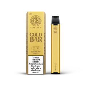 GOLD BAR Vape Strawberry Parfait 20mg/ml Nikotin ca. 600...
