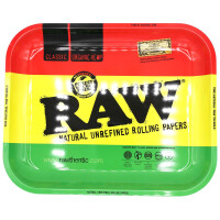 RAW Rasta Rolling Tray Large 34,0 x 27,5 cm