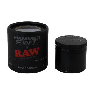 Hammercraft x RAW Grinder Black Aluminium 4-teilig Small Ø 49 mm