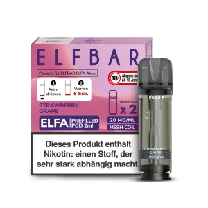 ELFBAR ELFA Pod Strawberry Grape 2er Pack 20mg/ml