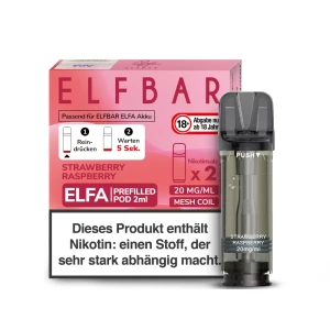 ELFBAR ELFA Pod Strawberry Raspberry 2er Pack 20mg/ml