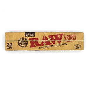 RAW Pre Rolled Cones 1 1/4 Size 32er Pack