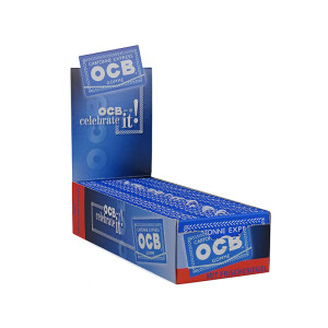 OCB Blau mit Gummizug - Box á 25 Hefte
