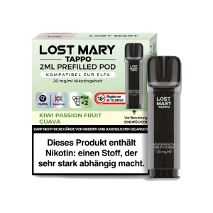 Lost Mary Tappo Pod Kiwi Passion Fruit Guava 2er Pack...