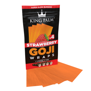 King Palm Goji Wraps Strawberry + Tips (4 Stück)