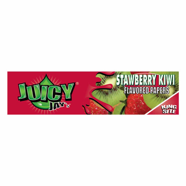 Juicy Jay´s Strawberry Kiwi King Size Slim Papers mit Aroma