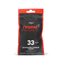 PURIZE x Tyson 2.0 Aktivkohlefilter XTRA Slim Size 6mm (33 Stück)