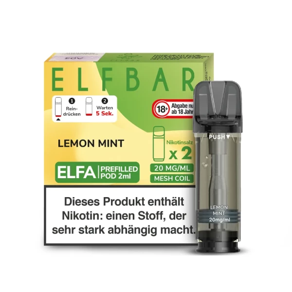 ELFBAR ELFA Pod Lemon Mint 20mg/ml