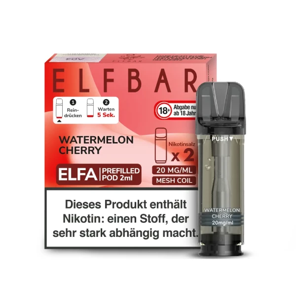 ELFBAR ELFA Pod Watermelon Cherry 2er Pack 20mg/ml