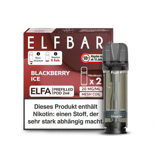 ELFBAR ELFA Pod Blackberry Ice 2er Pack 20mg/ml