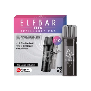 ELFBAR ELFA Refillable Pod 2er Pack 1,1 Ohm