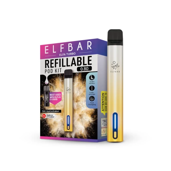 ELFBAR ELFA Turbo Mehrweg-Akku 550 mAh Gold