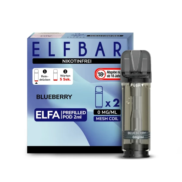 ELFBAR ELFA Pod Blueberry 2er Pack - Nikotinfrei