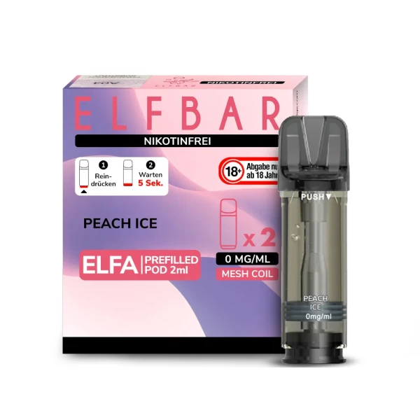 ELFBAR ELFA Pod Peach Ice 2er Pack - Nikotinfrei