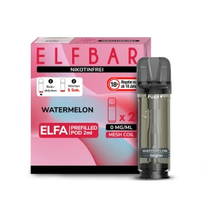 ELFBAR ELFA Pod Watermelon 2er Pack - Nikotinfrei