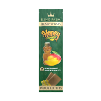 King Palm Hemp Wraps Honey Mango + Tips (2 Stück)