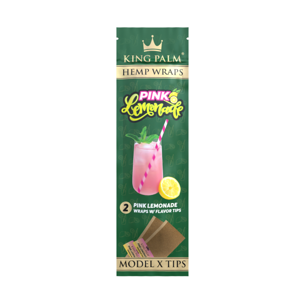 King Palm Hemp Wraps Pink Lemonade + Tips (2 Stück)