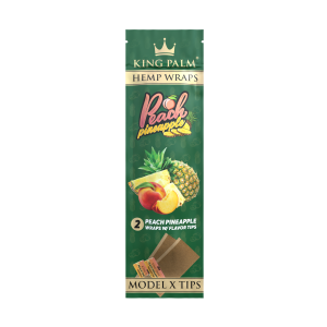 King Palm Hemp Wraps Peach Pineapple  + Tips (2 Stück)