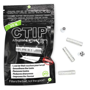 CTIP Aktivkohlefilter konische Filter Ø 6-7mm (25 Stück)