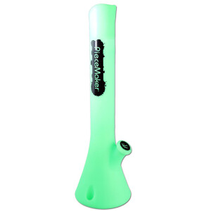 PieceMaker Kahuna Green Glow Silikonbong | H: 55cm, Ø: 160/66mm