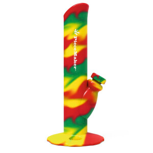 PieceMaker Kermit Rasta Swirl Silikonbong | H: 27,2cm,...