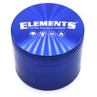 Elements Grinder Aluminium blau Large 4-teilig Ø 62 mm