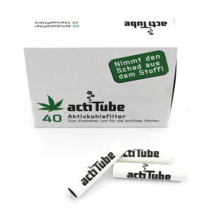 actiTube Aktivkohlefilter Regular Size 8 mm 40 Stück