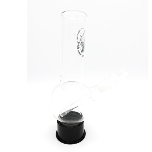 GHODT Glas-Bong mit Saugnapf | H: 25cm, Ø: 40mm, Schl.: 18,8mm