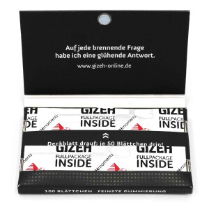 GIZEH Extra Fine Smoking Paper 100 Blättchen