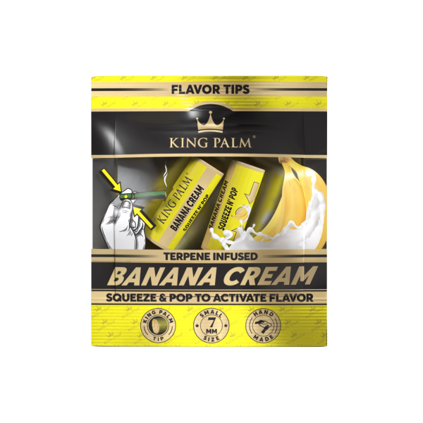 King Palm Flavor Tip Banana Cream - 2 Tips