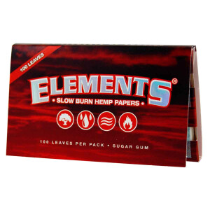 Elements Red Papers Single Wide - Hemp Papers