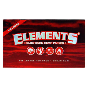 Elements Red Papers Single Wide - Hemp Papers