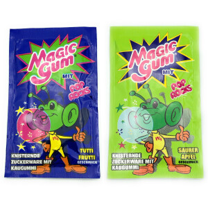 Magic Gum mit Pop Rocks - Knisternde Zuckerware mit Kaugummi