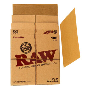 RAW Parchment Paper – 8cm x 8cm 100 Stück