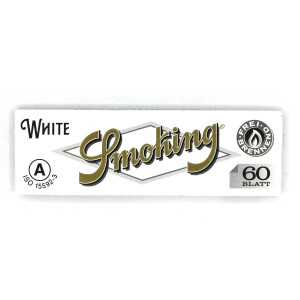 Smoking White Regular Papers - Box 25 Heftchen