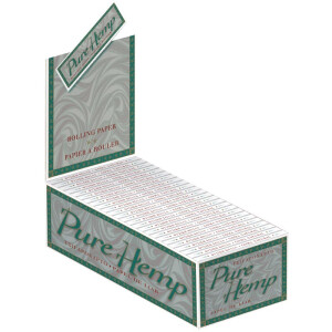 PURE HEMP Single Wide Papers Box 50 Hefte á 50 Blatt