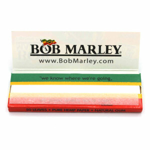 Bob Marley Papers 1 1/4 Size Pure Hemp Box 25 Hefte á 50 Blatt