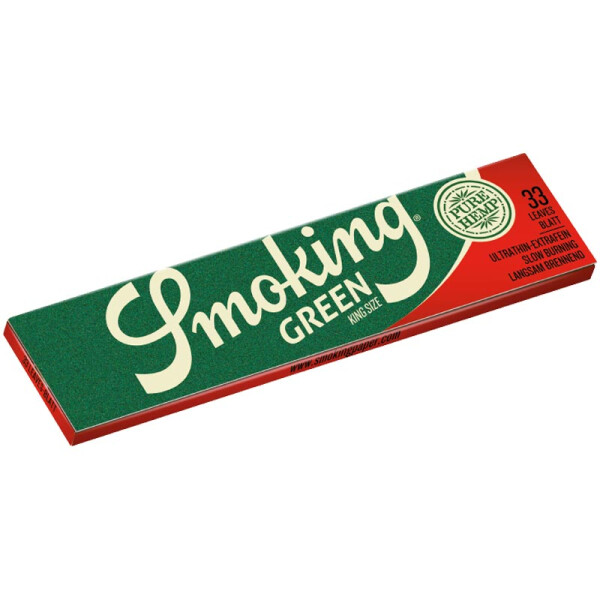Smoking Green King Size Slim Papers