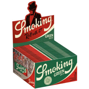 Smoking Green King Size Slim Papers Box 50 Hefte á...