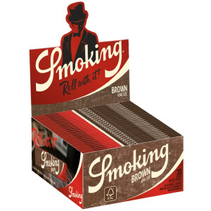 Smoking Brown King Size Slim Papers Box 50 Hefte á...