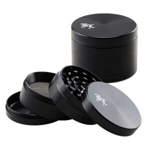 Black Leaf Alu-Grinder 4-teilig schwarz ø 49 mm