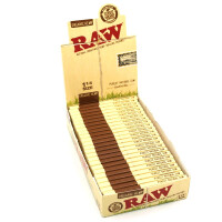 RAW Organic Hemp Papers 1 1/4 Size Box 24 Hefte á 50 Blatt